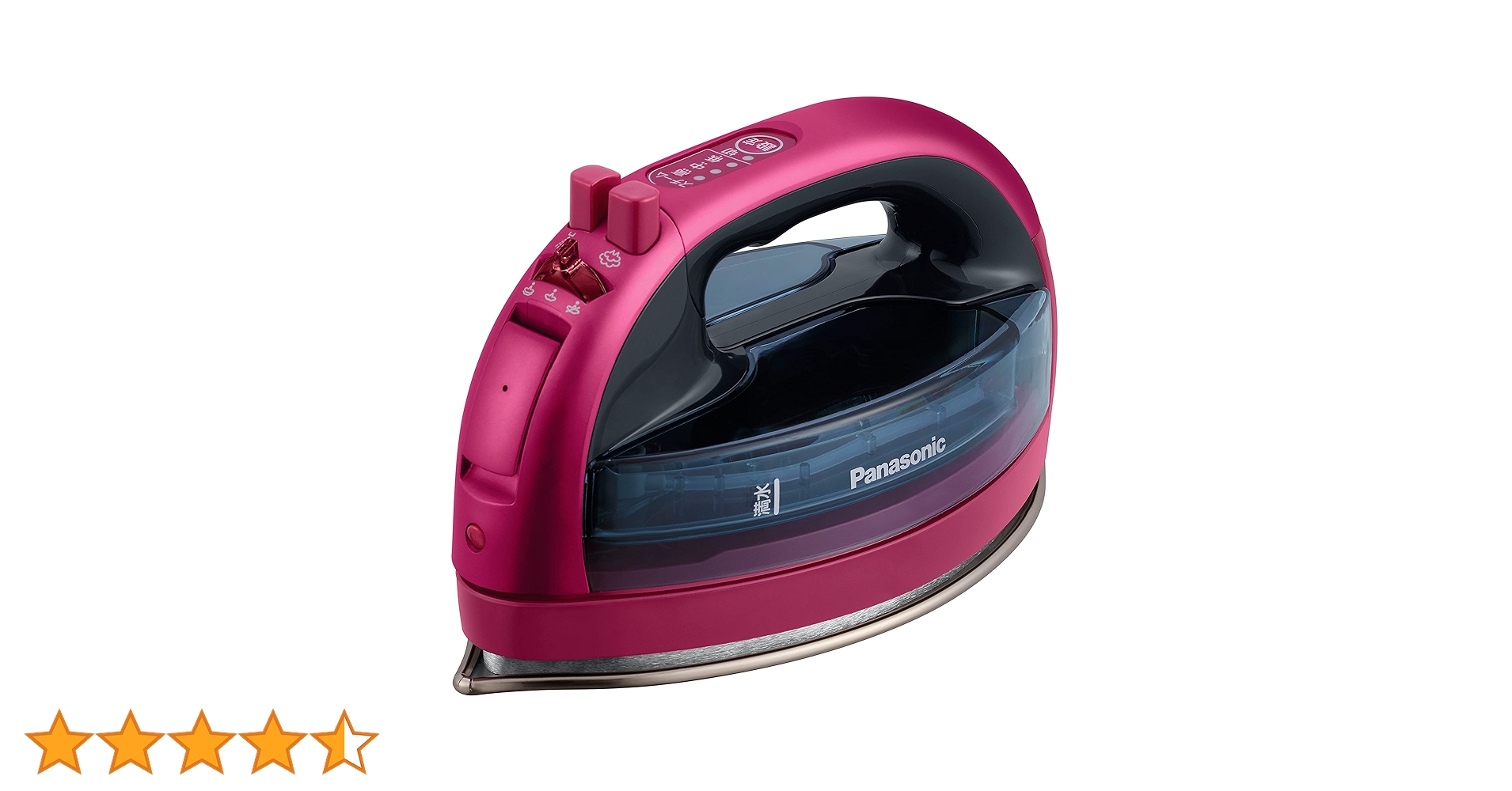 【中古】Panasonic　NI-WL707-P　アイロン② Amazon | パナソニック コードレススチームWヘッドアイロン ピンク NI